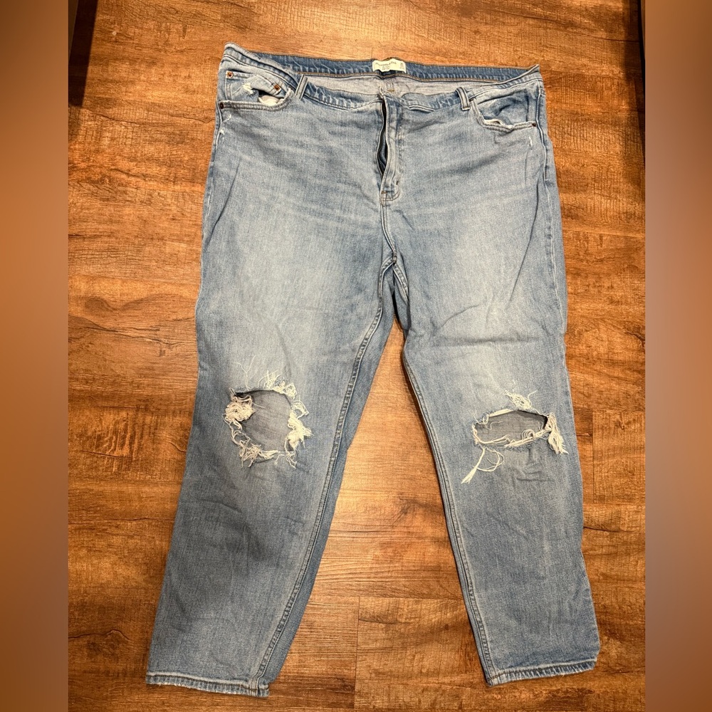 Abercrombie & Fitch High Rise Jeans - Medium Blue